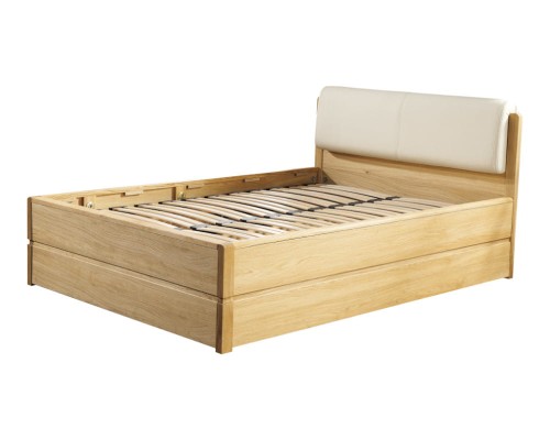 Atlanta Łóżko z pojemnikiem i stelażem Typ 14 Olej Natura