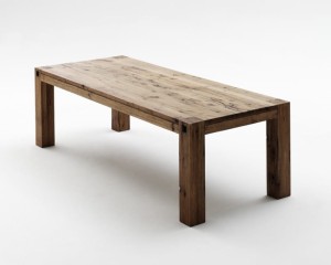 Leeds Stół dębowy bassano / bielony (180/220/260/300/400x76x90/100/120) MC Akcent