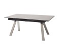 Tobago Stół jasnoszary / stal szlachetna szczotkowana