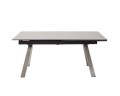 Tobago Stół jasnoszary / stal szlachetna szczotkowana