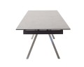 Tobago Stół jasnoszary / stal szlachetna szczotkowana