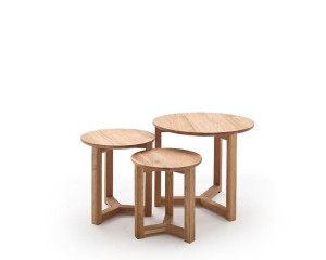 Faye Zestaw stolików (Ø30x32/Ø35x35/Ø50x42) MC Akcent