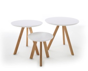 Sinio Zestaw stolików (Ø50/45/20x45/42/32) MC Akcent