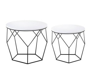 Haiti Zestaw stolików (Ø50x40/40x36) MC Akcent