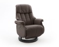 Calgary Comfort L Fotel relax brązowy/czarny