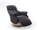 Calgary Comfort L Fotel relax czarny/natura 2