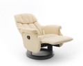 Calgary Comfort L Fotel relax kremowy/czarny 3