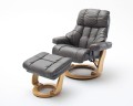 Calgary XXL Fotel relax z podnóżkiem muddy/naturalny