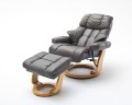 Calgary XXL Fotel relax z podnóżkiem muddy/naturalny 2