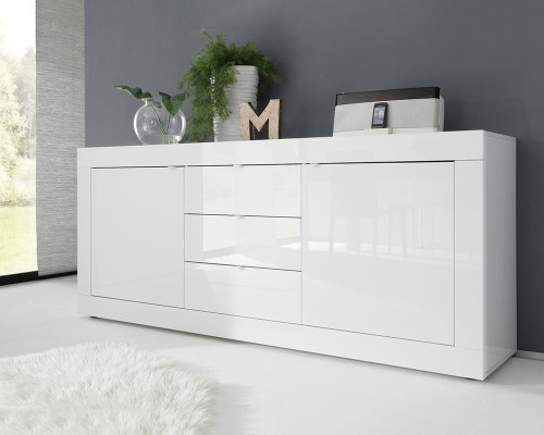 Basic Komoda 2D3S lakier biały / lakier biały