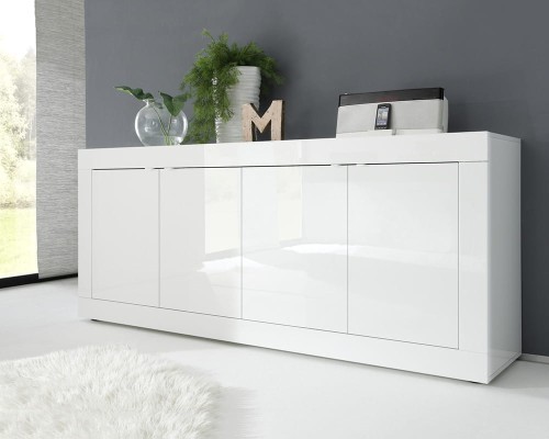 Basic Komoda 4-drzwiowa lakier biały / lakier biały