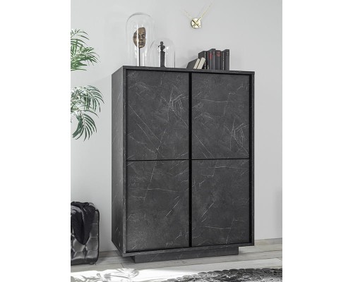 Carrara Komoda wysoka antracyt