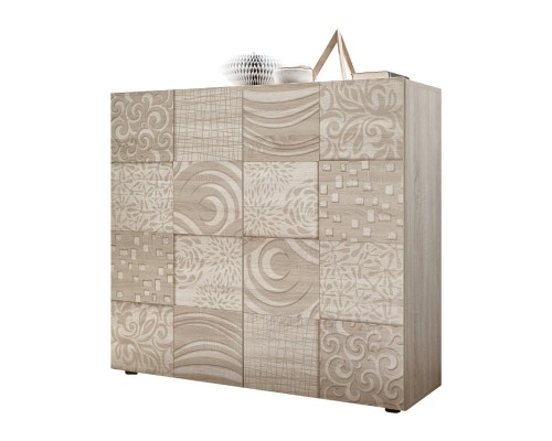 Miro Komoda wysoka 2-drzwiowa laminat dąb sonoma