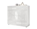 Miro Komoda wysoka 2-drzwiowa lakier biały wysoki połysk