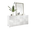 Miro Komoda 3-drzwiowa lakier biały wysoki połysk