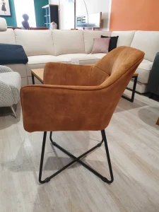 PANAMA KRZESŁO STELAŻ KRZYŻAKOWY tkanina welur Mc akcent Promocja