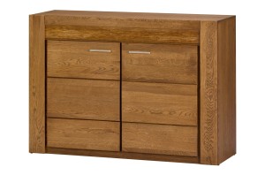 Velvet 44 dąb rustical komoda 2-drzwiowa 125x88x42 cm (szer. x wys. x gł.)Szynaka Meble