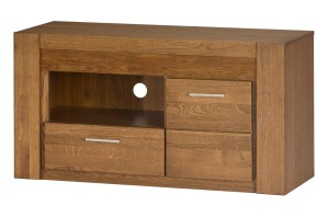 Velvet 24 dąb rustical  szafka RTV 1-drzwiowa z 1 szufladą 111x58x42 cm (szer. x wys. x gł.)Szynaka Meble