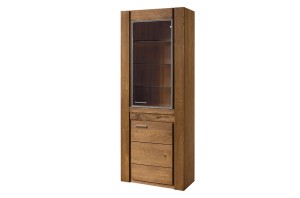 Velvet 11 dąb rustical witryna 2-drzwiowa prawa 75x200x42 cm (szer. x wys. x gł.)Szynaka Meble