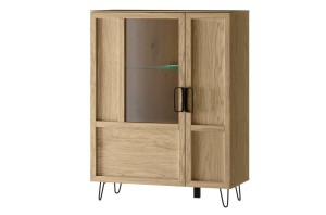 Limbo 15 Witryna 2-drzwiowa z oświetleniem w standardzie 95x124x42 cm (szer. x wys. x gł.)Szynaka Meble