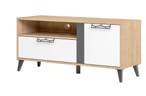 Moet 24 Szafka RTV 1-drzwiowa z 1 szufladą 120x55x42 cm (szer. x wys. x gł.