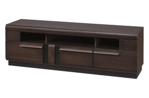 Porti 25 Dąb Czekoladowy Szafka RTV z 3 szufladami 160x51x42 cm (szer. x wys. x gł.)Szynaka Meble