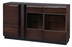 Porti 48 Dąb Czekoladowy  Kredens 3-drzwiowy 180x90x42 cm (szer. x wys. x gł.)Szynaka Meble