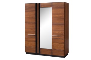 Porti 73 Dąb Antyczny Szafa 3-drzwiowa z lustrem 165x210x60 cm (szer. x wys. x gł.)Szynaka Meble