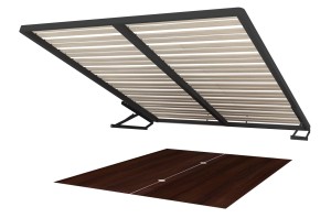 Porti 77 Dąb Antyczny Stelaż z podnośnikiem i dnem do łózka typ 76 158x5x200 cm (szer. x wys. x gł.)Szynaka Meble