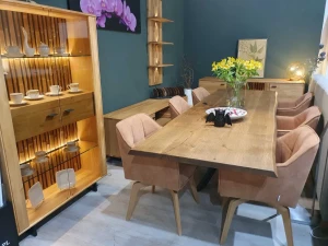 SILLA WOOD krzesło obrotowe tapicerowan gr.VI Bydgoskie Meble Promocja 30%