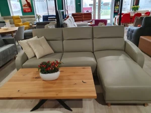 Narożnik MALAWI z funkcją spania i pojemnikiem skórzany MF-10 NOWOŚĆ