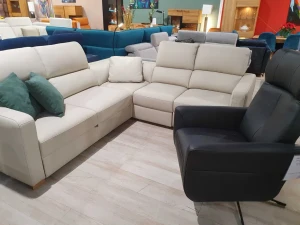 Grandi fotel obrotowy elektrycznie rozkładany skórzany Bydgoskie PromocjaMeble