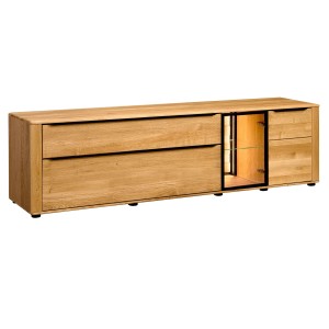 Luna Typ 26 Duża Dębowa Szafka RTV DEKORT