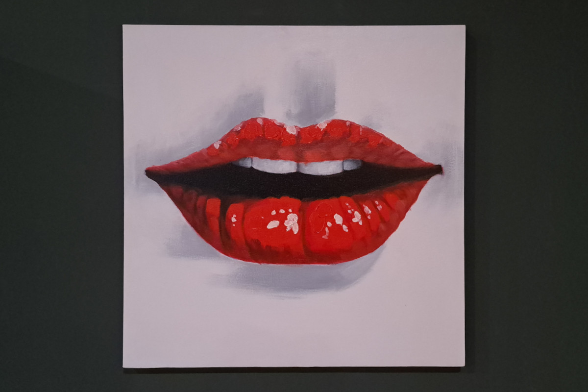 Obraz na płótnie usta